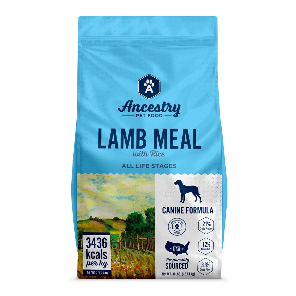 Ancestry Dog Food - LAMB MEAL WITH RICE*