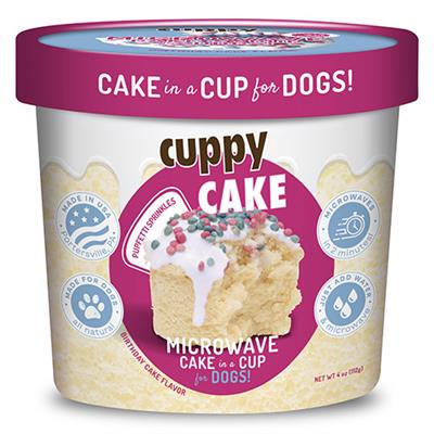 Cuppy Cake - Microwave Cake in A Cup - Birthday Cake Flavored with Pupfetti Sprinkles